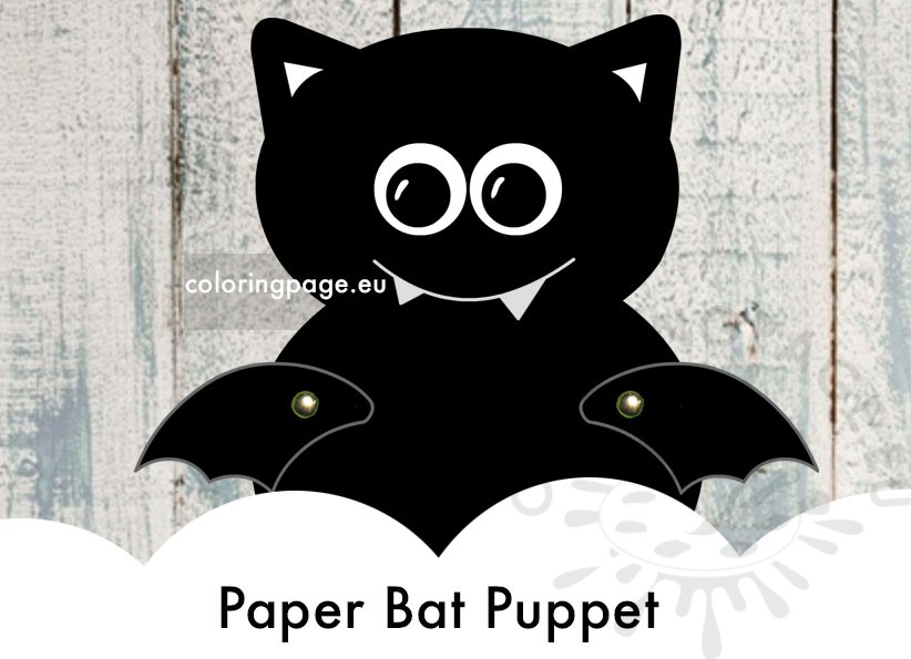 paper bat puppet