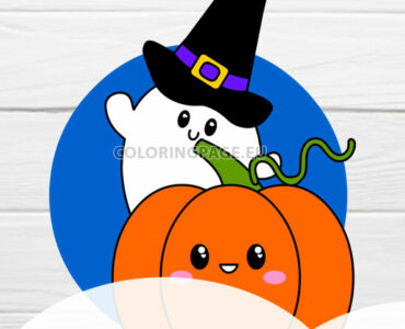 paper pumpkin door hanger
