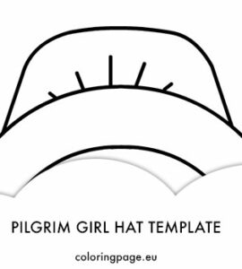 pilgrim girl hat template