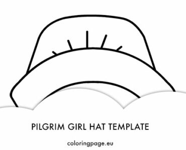 pilgrim girl hat template