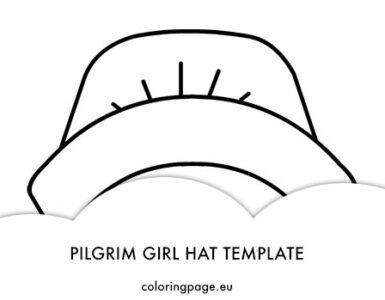 pilgrim girl hat template