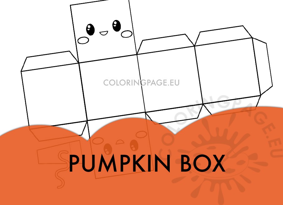 pumpkin favor box template