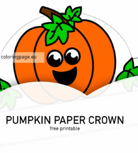 pumpkin paper crown