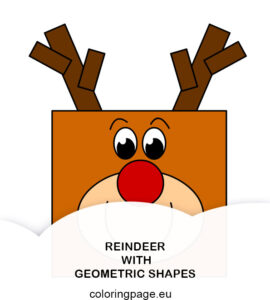 reindeer geometric shapes