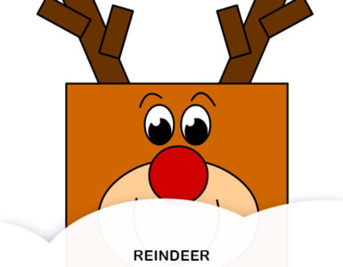 reindeer geometric shapes