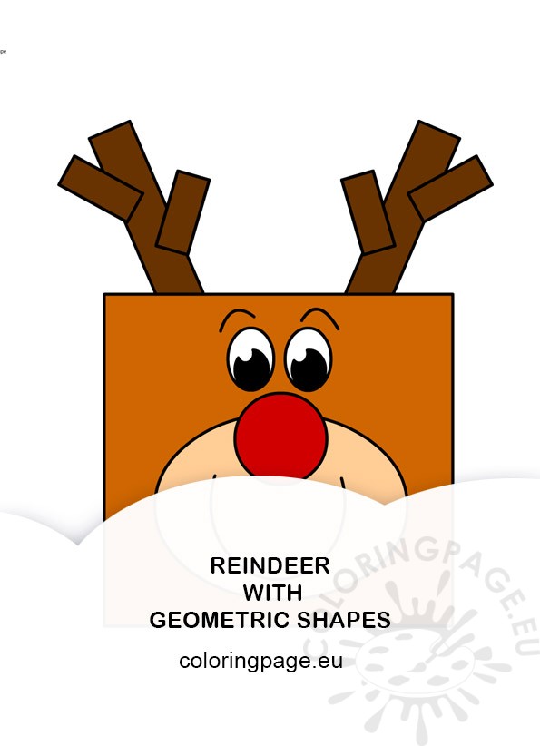 reindeer geometric shapes