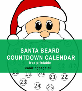 santa advent calendar