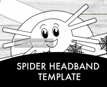 spider headband template
