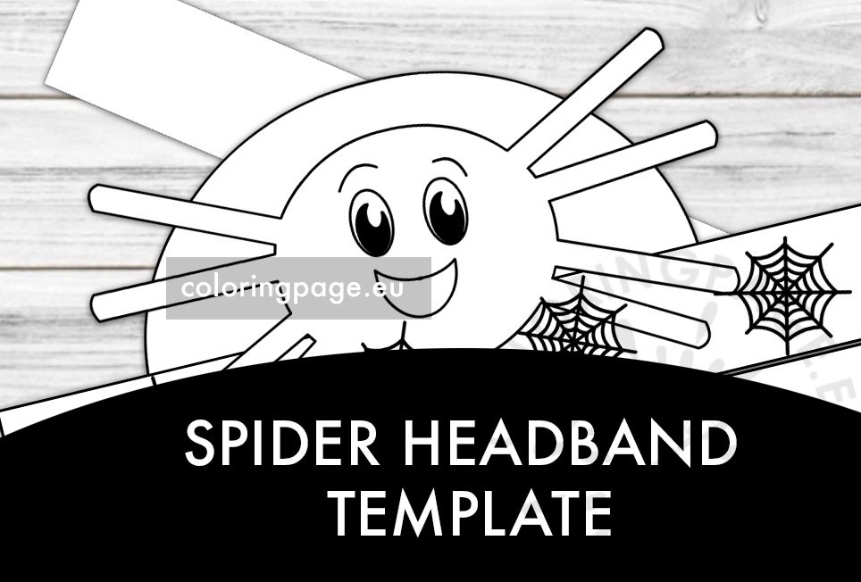 spider headband template