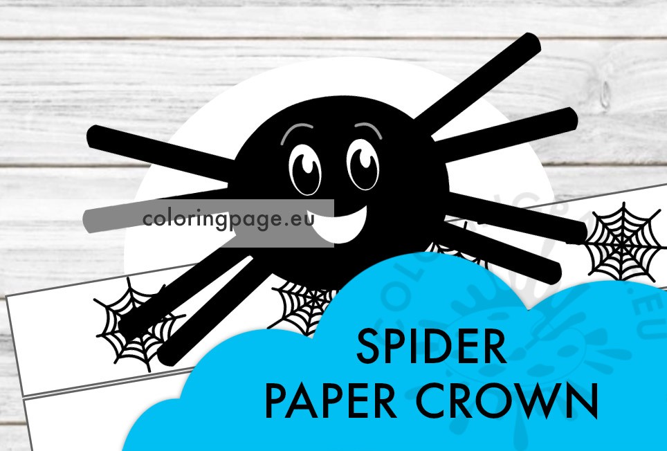 spider paper crown