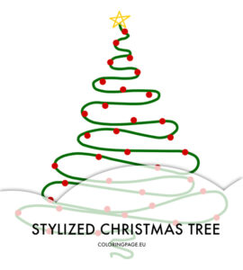 stylized christmas tree