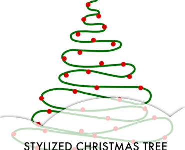 stylized christmas tree