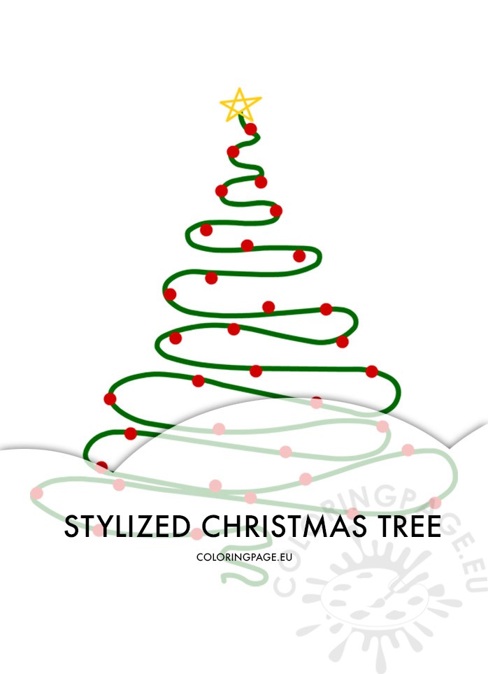 stylized christmas tree