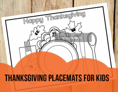 thanksgiving placemat kids