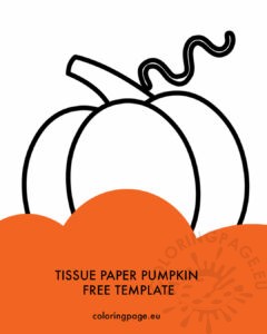 Tissue paper pumpkin template
