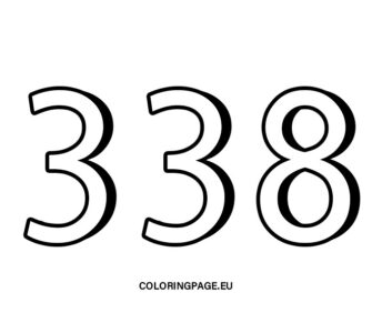 338 number outline