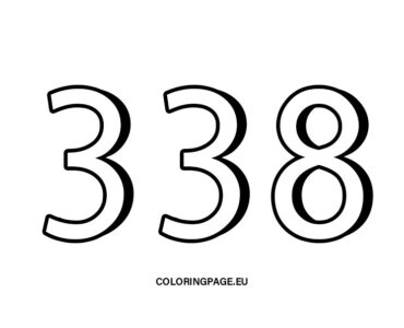 338 number outline