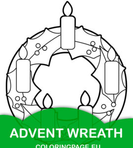 advent wreath coloring