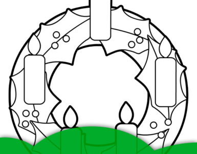 advent wreath coloring