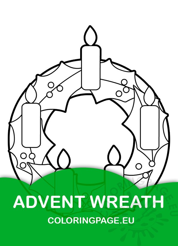 advent wreath coloring