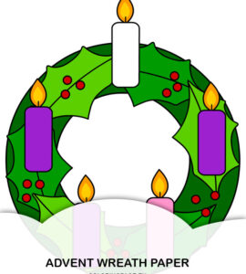 advent wreath paper