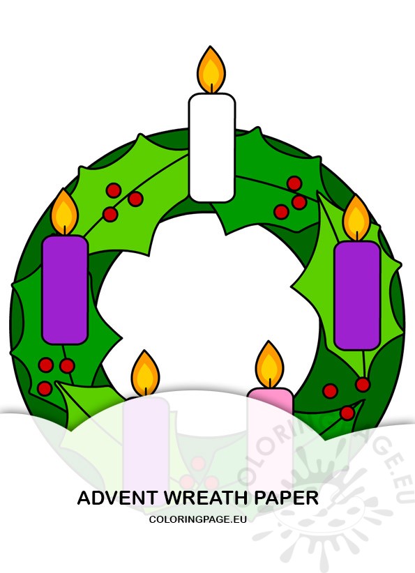 advent wreath paper