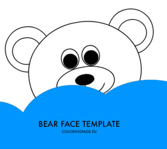 bear face template