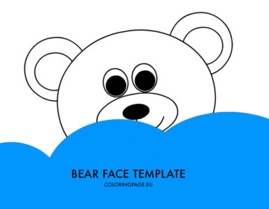 bear face template