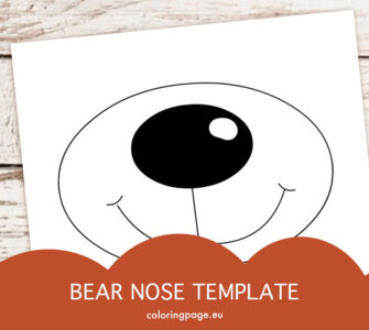 bear nose template
