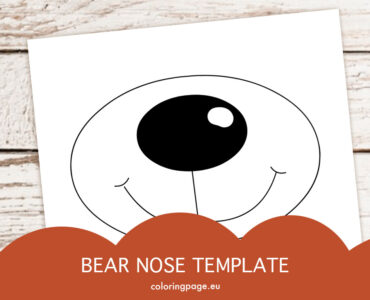 bear nose template