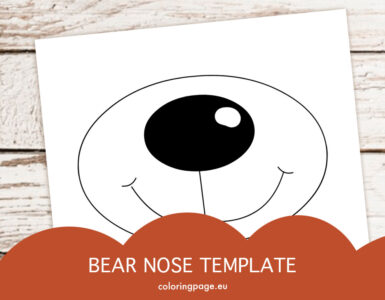 bear nose template