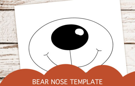 bear nose template