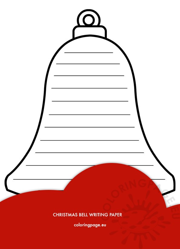 christmas bell writing paper