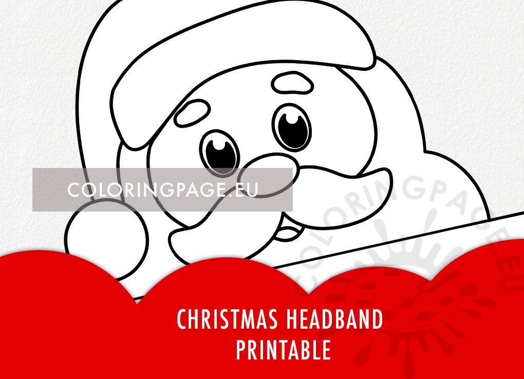 christmas headband printable