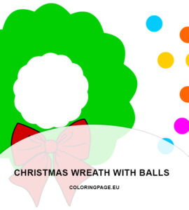 christmas wreath craft template