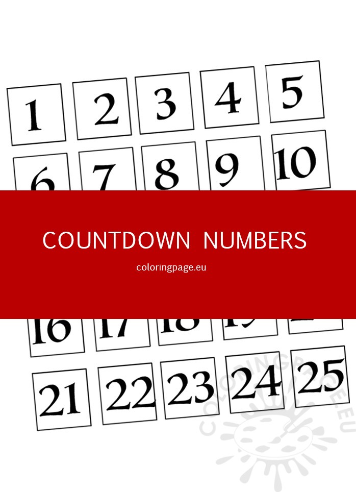 countdown numbers