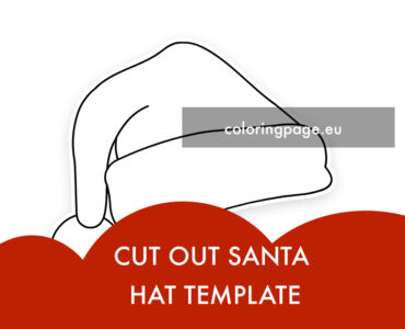 cut out santa hat template