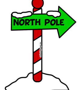 direction north pole sign