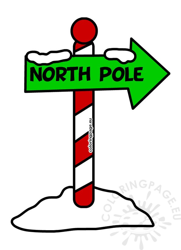 direction north pole sign