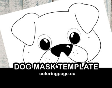 dog mask template