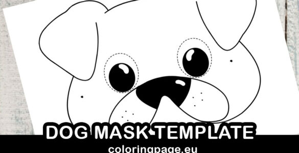 dog mask template