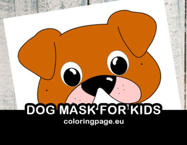 dog paper mask