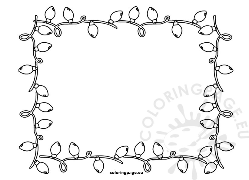 frame christmas lights