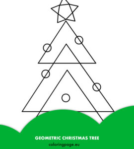 geometric christmas tree