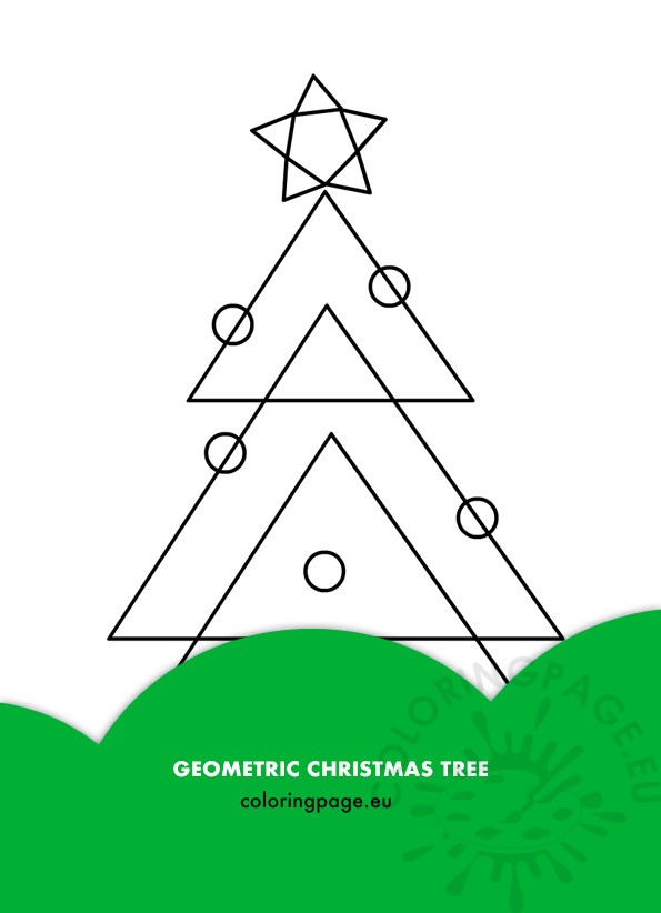 geometric christmas tree