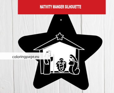 nativity manger silhouette
