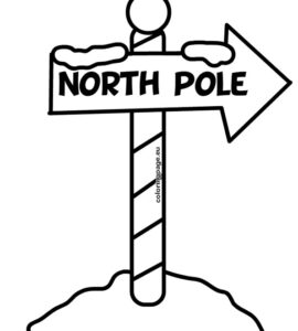 north pole sign