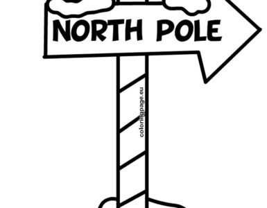 north pole sign