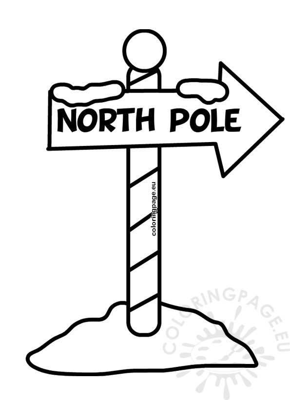 north pole sign