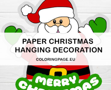 paper christmas hanging decoration
